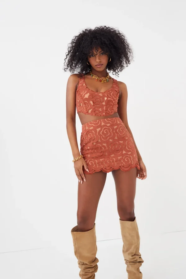 Woman For Love & Lemons Aiko Mini Skirt