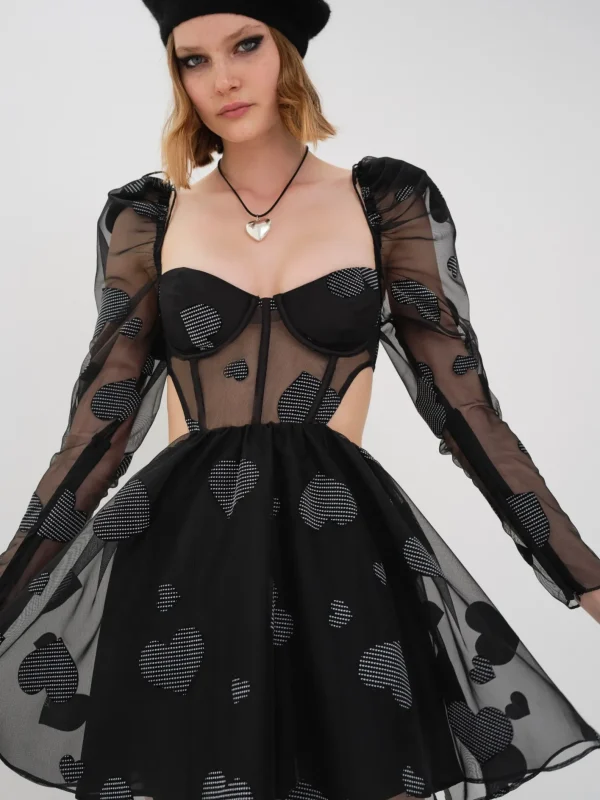 Woman For Love & Lemons Alexandra Long Sleeve Mini Dress