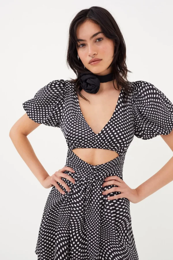 Woman For Love & Lemons Anya Puff Sleeve Mini Dress
