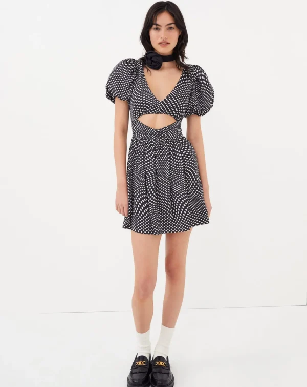 Woman For Love & Lemons Anya Puff Sleeve Mini Dress