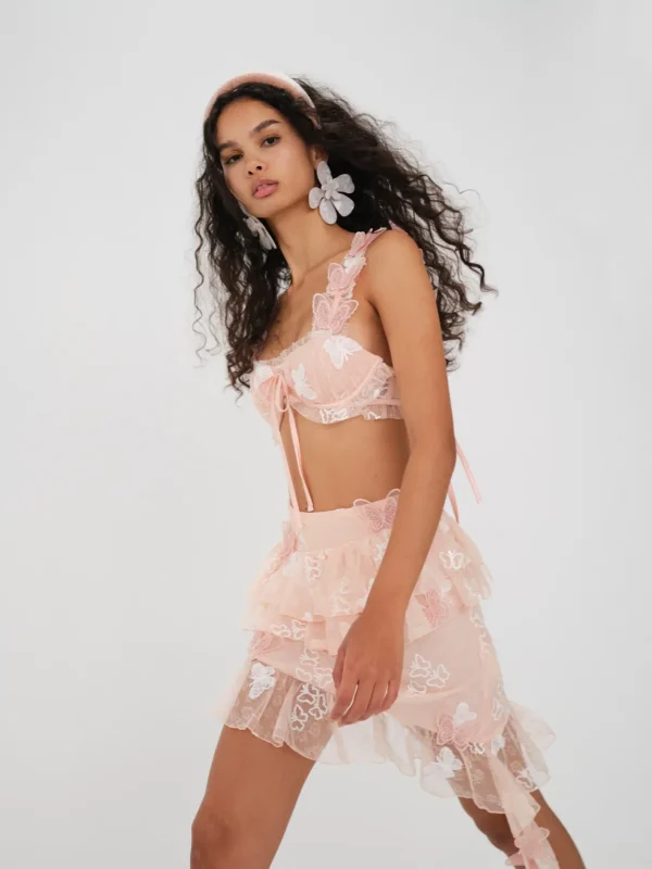 Woman For Love & Lemons Archer Mini Skirt