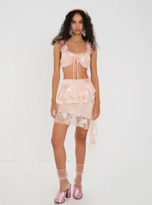 Woman For Love & Lemons Archer Mini Skirt