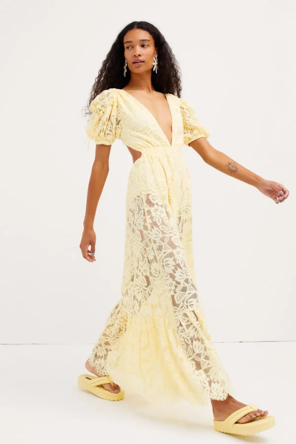 Woman For Love & Lemons Bea Maxi Dress