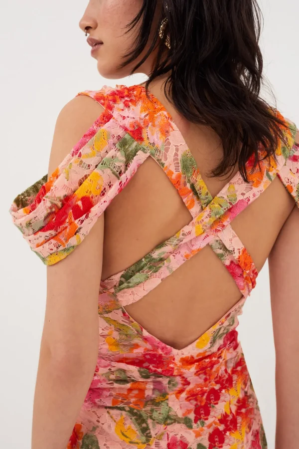 Woman For Love & Lemons Beth Midi Dress