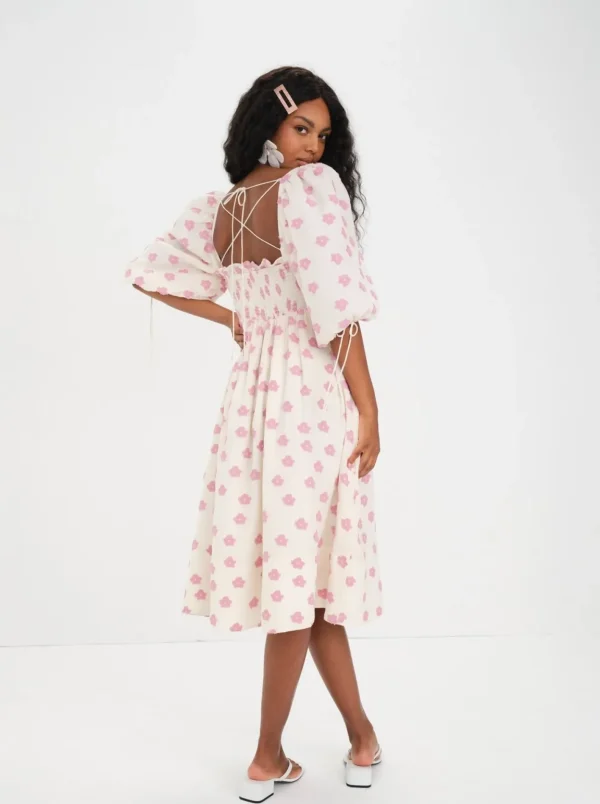 Woman For Love & Lemons Blakely Midi Dress