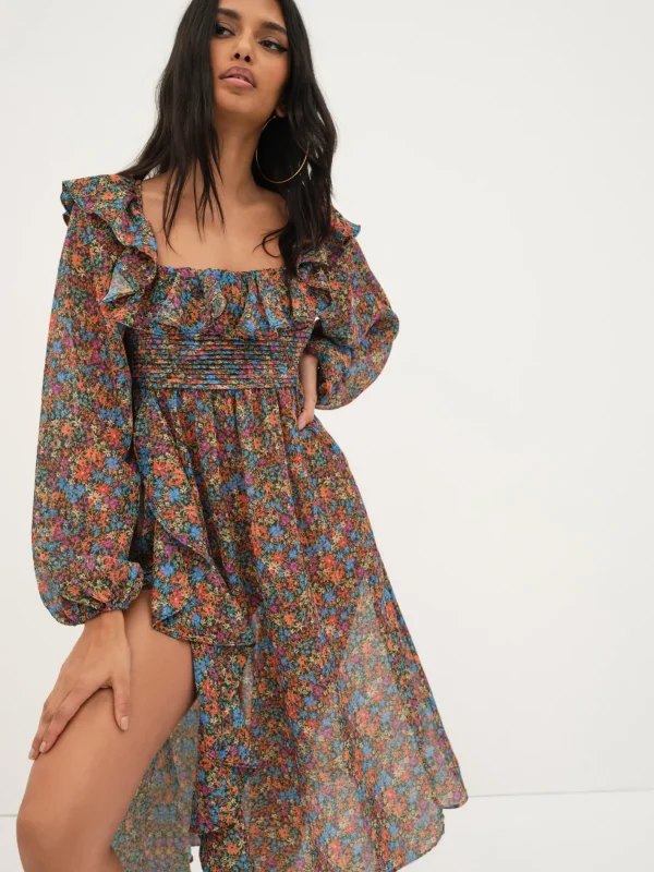 Woman For Love & Lemons Brittany Midi Dress