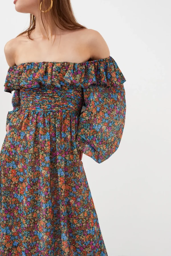 Woman For Love & Lemons Brittany Midi Dress