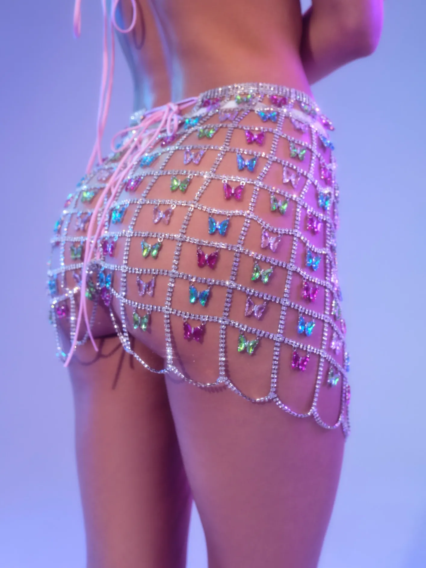 butterfly_grid_skirt_1.webp Woman For Love & Lemons Butterfly Grid Skirt