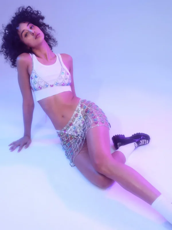 Woman For Love & Lemons Butterfly Grid Skirt