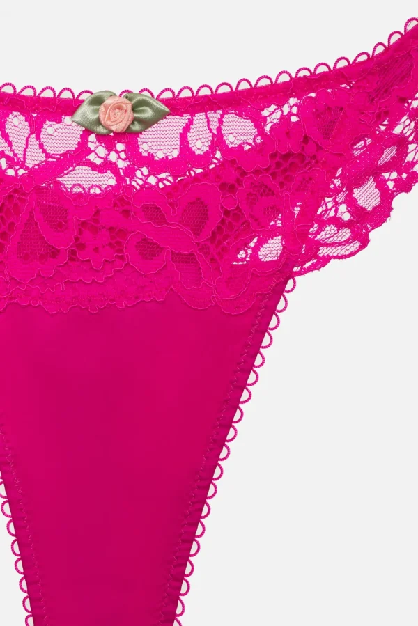 Woman For Love & Lemons Butterfly Lace Thong Panty