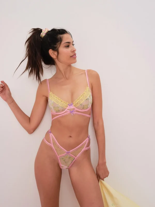 Woman For Love & Lemons Camila Strappy Thong Panty