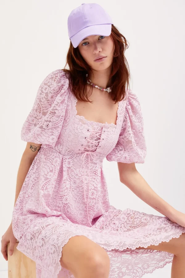 Woman For Love & Lemons Carmela Midi Dress