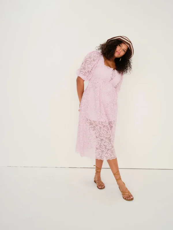 Woman For Love & Lemons Carmela Midi Dress