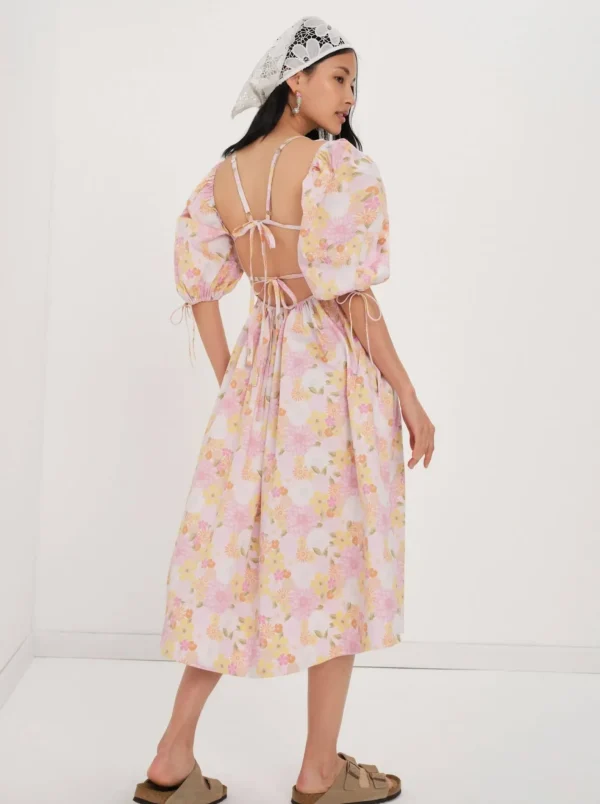 Woman For Love & Lemons Carrie Midi Dress