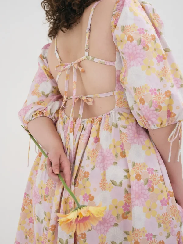 Woman For Love & Lemons Carrie Midi Dress
