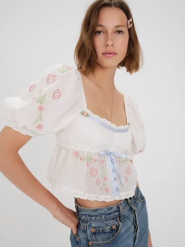 Woman For Love & Lemons Carrington Blouse