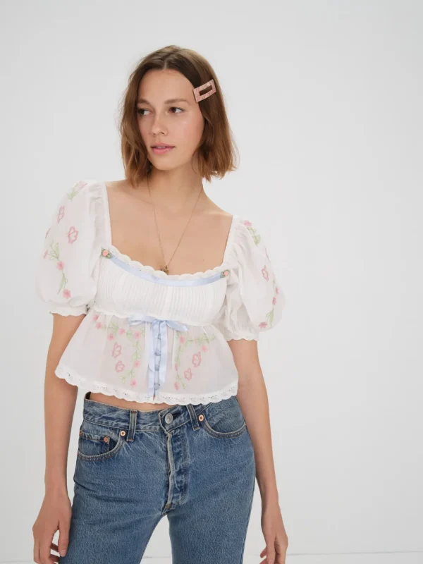 Woman For Love & Lemons Carrington Blouse