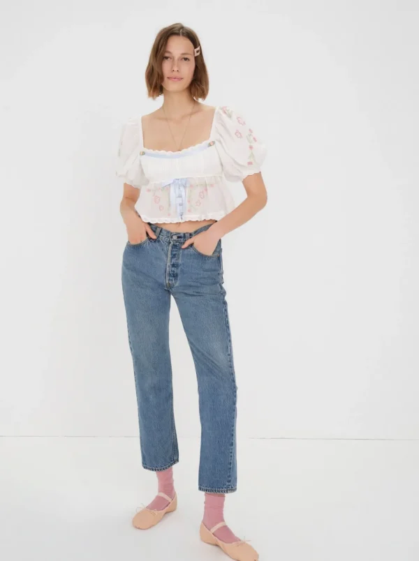 Woman For Love & Lemons Carrington Blouse