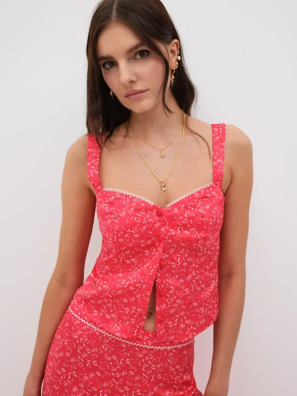Woman For Love & Lemons Chianti Top