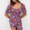 Woman For Love & Lemons Chiara Puff Sleeve Mini Dress