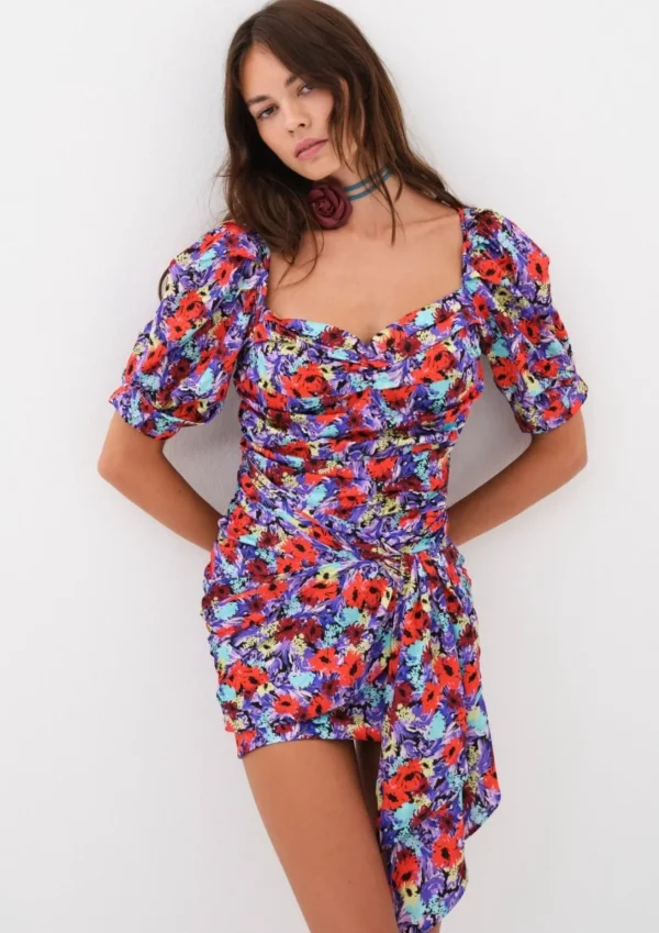 Woman For Love & Lemons Chiara Puff Sleeve Mini Dress