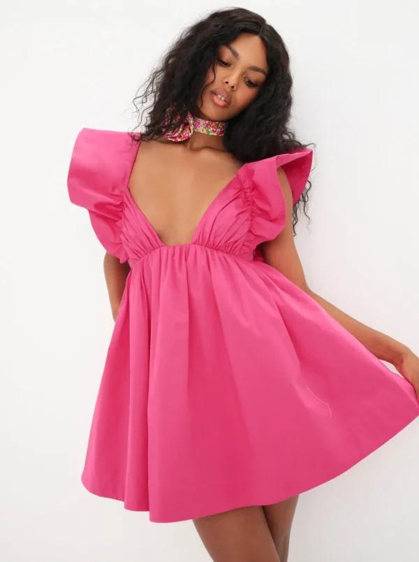 Woman For Love & Lemons Clementine Mini Dress