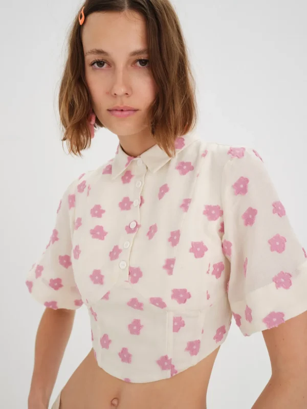 Woman For Love & Lemons Clover Top