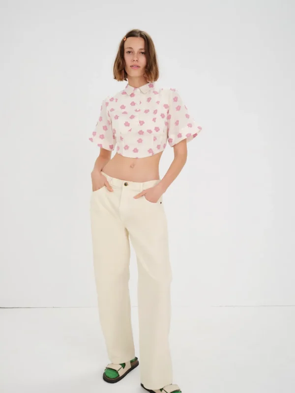 Woman For Love & Lemons Clover Top