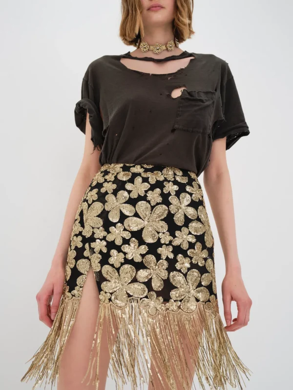 Woman For Love & Lemons Colette Mini Skirt