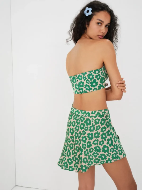 Woman For Love & Lemons Cooper Crop Top