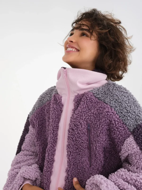 Woman For Love & Lemons Cozy Zip-Up Jacket