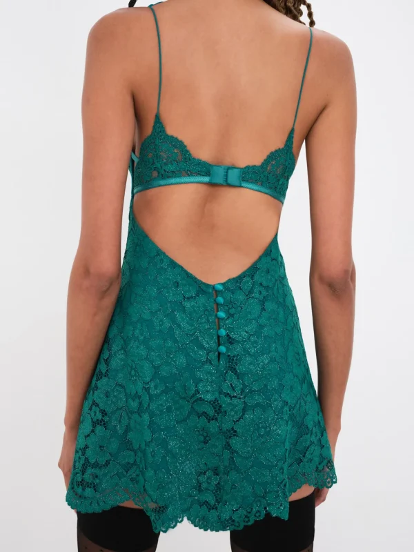 Woman For Love & Lemons Creamsicle Lace Slip Dress