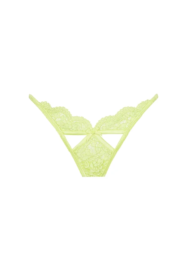 Woman For Love & Lemons Creamsicle Lace Thong Panty