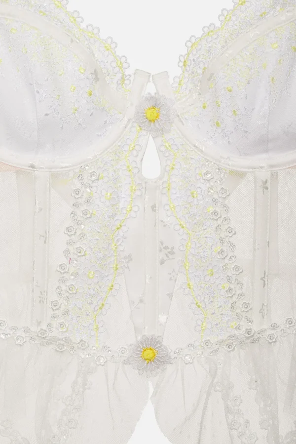 Woman For Love & Lemons 3D Daisy Bustier