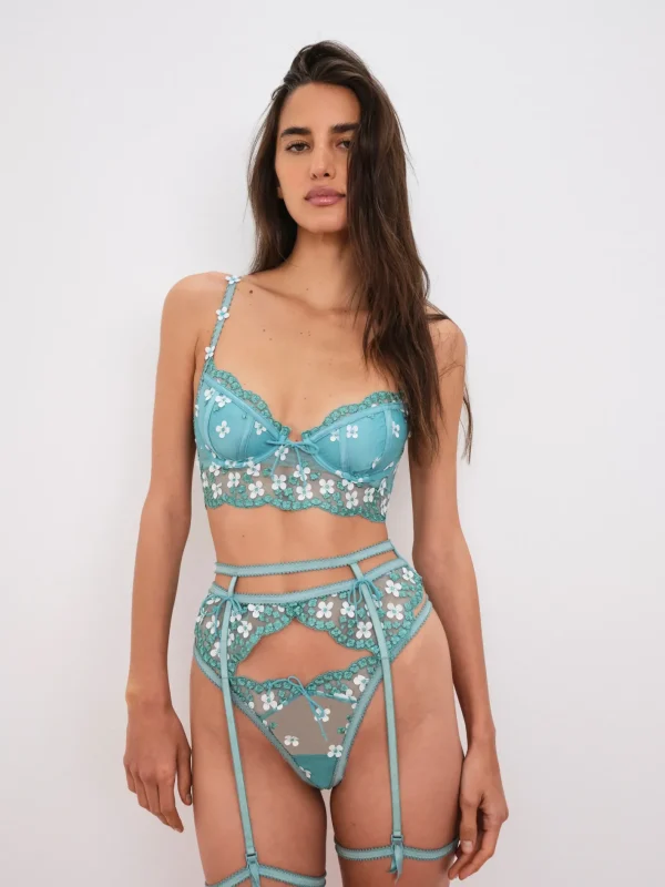 Woman For Love & Lemons Daisy Embroidered Bra