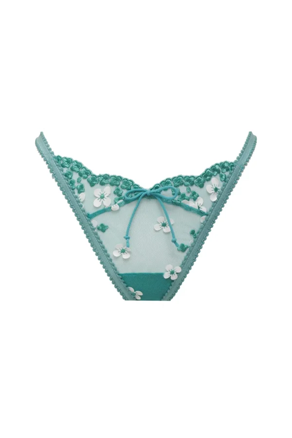 Woman For Love & Lemons Daisy Embroidered Thong Panty