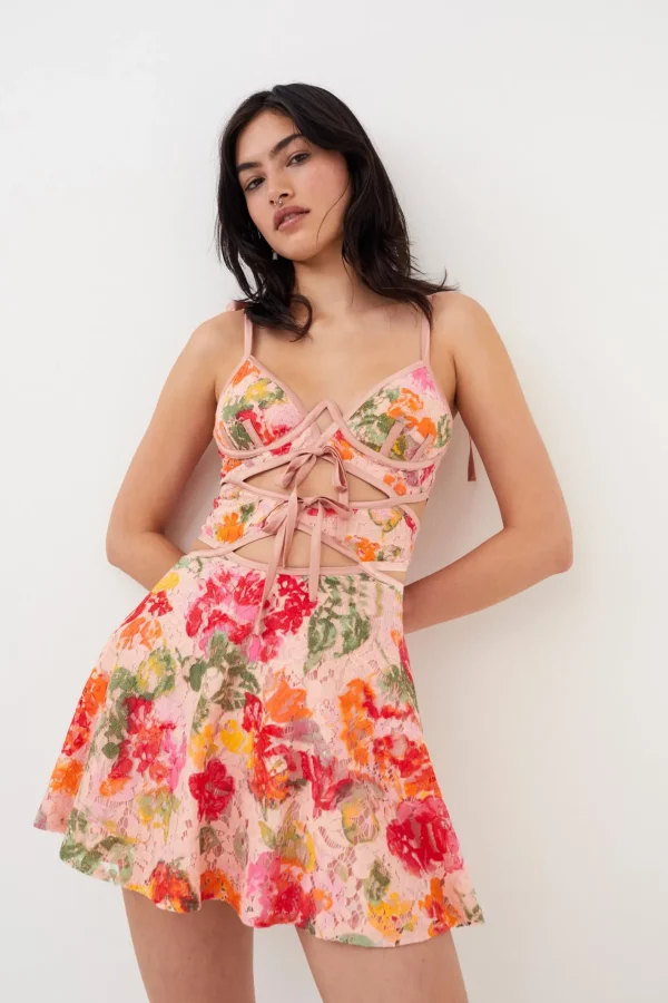 Woman For Love & Lemons Dascha Mini Dress