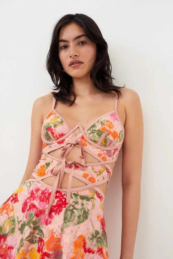 Woman For Love & Lemons Dascha Mini Dress