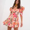 Woman For Love & Lemons Dascha Puff Sleeve Mini Dress