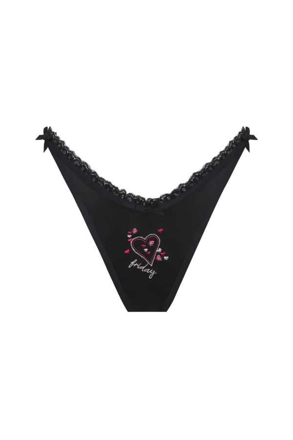 Woman For Love & Lemons Days Of The Week 7 Pack Thong Panty