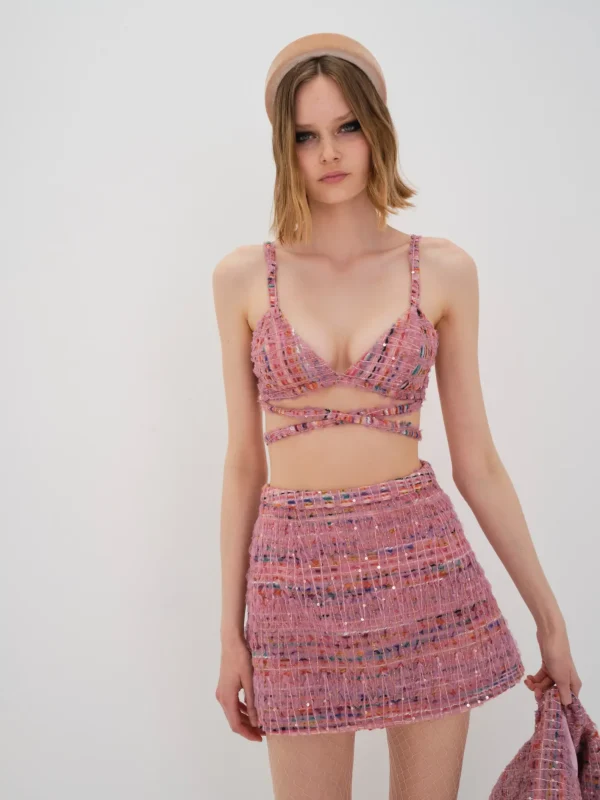 Woman For Love & Lemons Dionne Mini Skirt