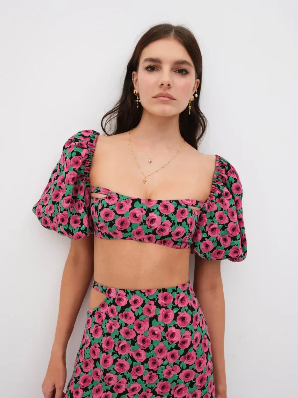 Woman For Love & Lemons Dolcetto Crop Top