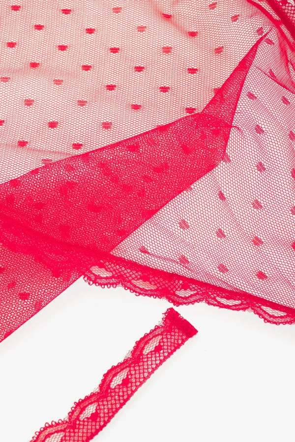 Woman For Love & Lemons Dotted Mesh Headscarf