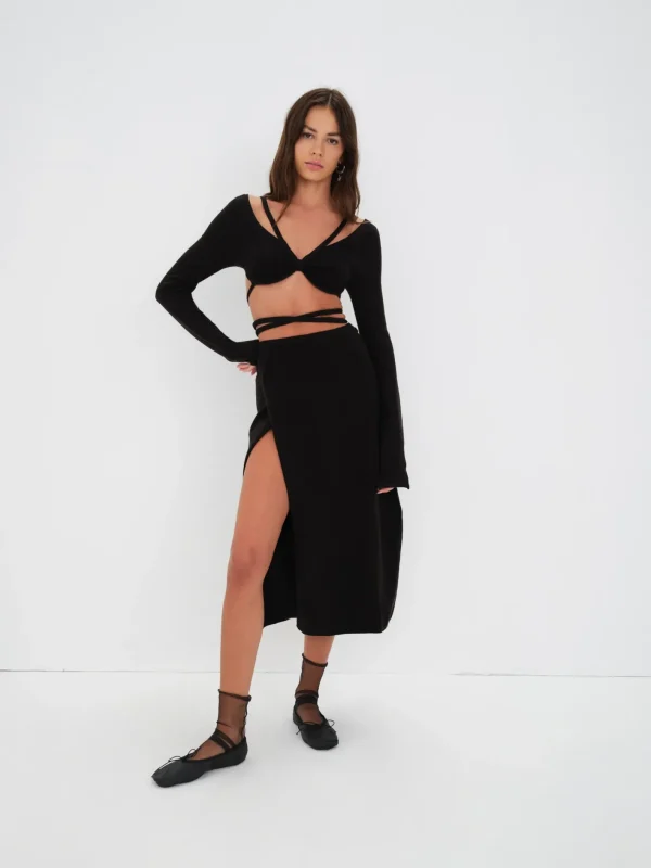 Woman For Love & Lemons Edith Crop Sweater