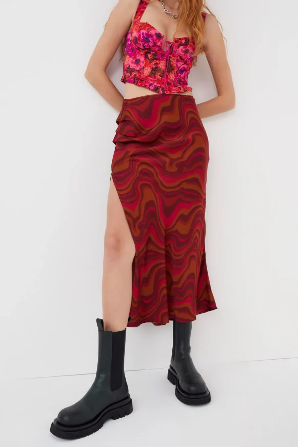 Woman For Love & Lemons Eleanor Midi Skirt