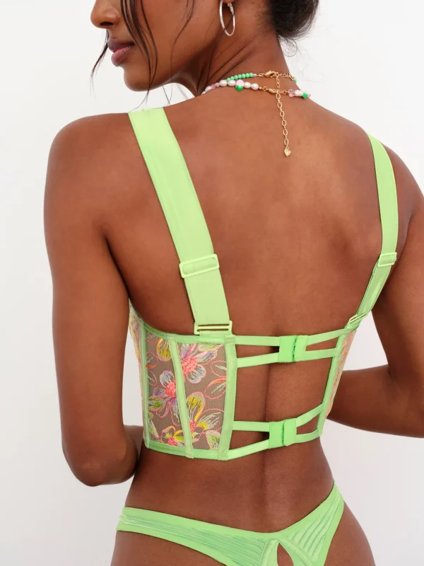 Woman For Love & Lemons Electric Fields Embroidery High-Waist Panty