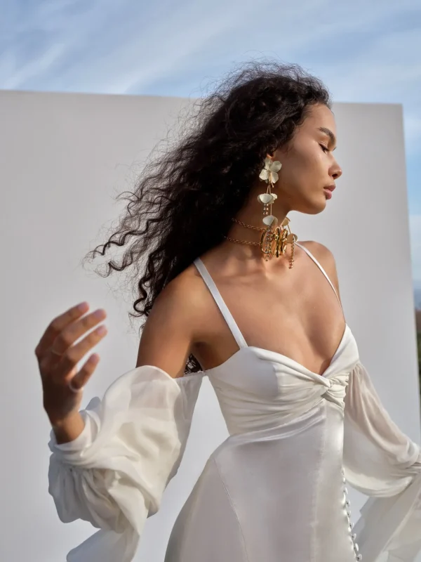 Woman For Love & Lemons Esme Bridal Gown