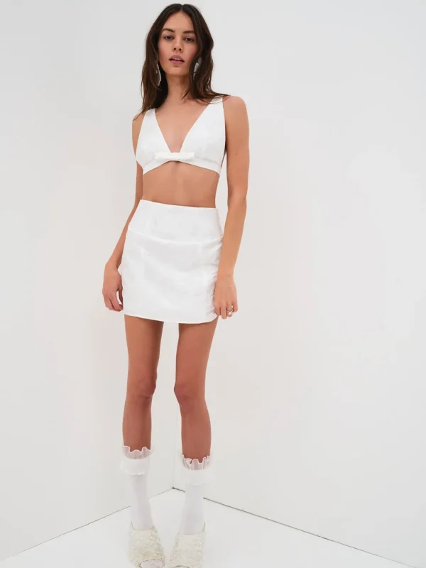 Woman For Love & Lemons Eva Crop Top