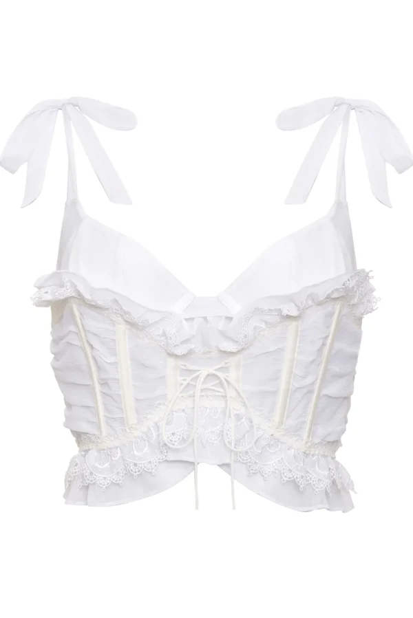 Woman For Love & Lemons Farmhouse Floral Bustier
