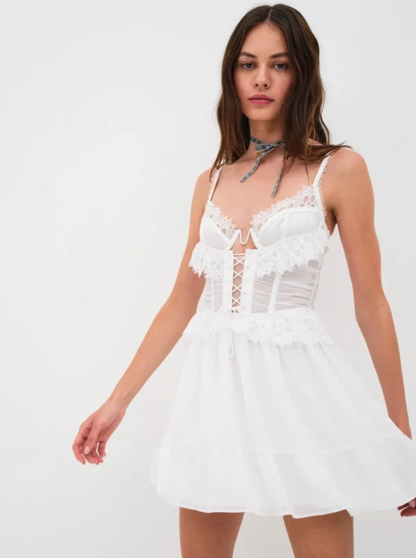 Woman For Love & Lemons Farmhouse Floral Slip Dress